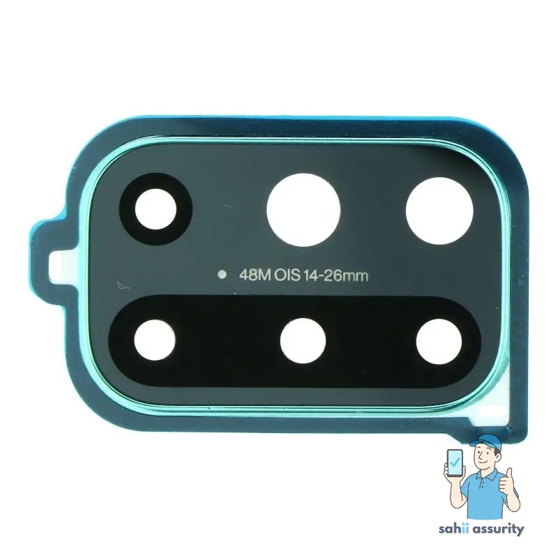 Camera Lens Glass with Frame for OnePlus 8T Black